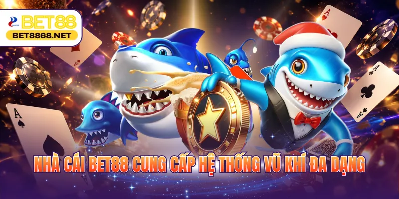 Nhà cái BET88 cung cấp hệ thống vũ khí đa dạng